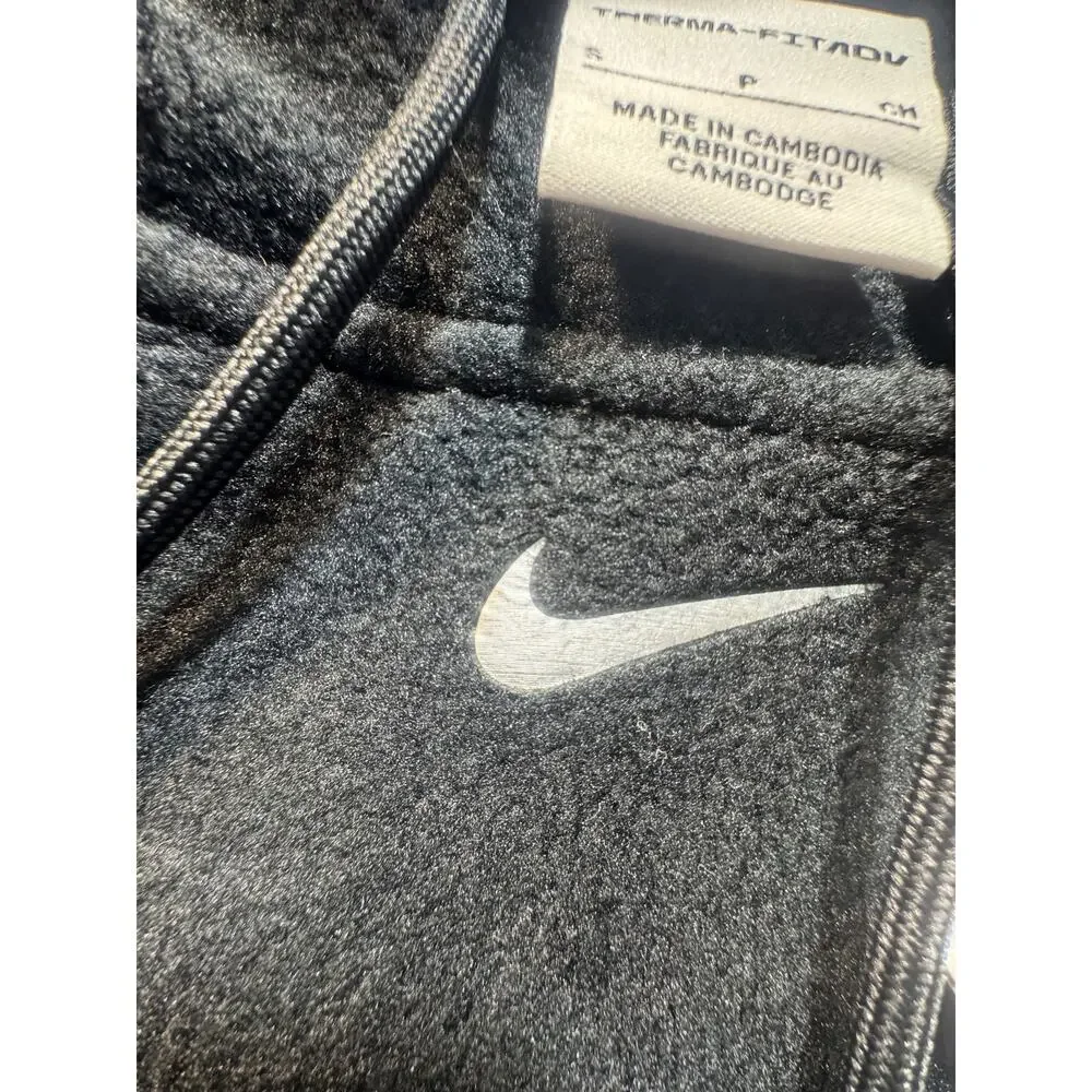 Nike Pro Therma-FIT ADV Cropped Fleece‎ Hoodie Women's Sz S Black Brand New